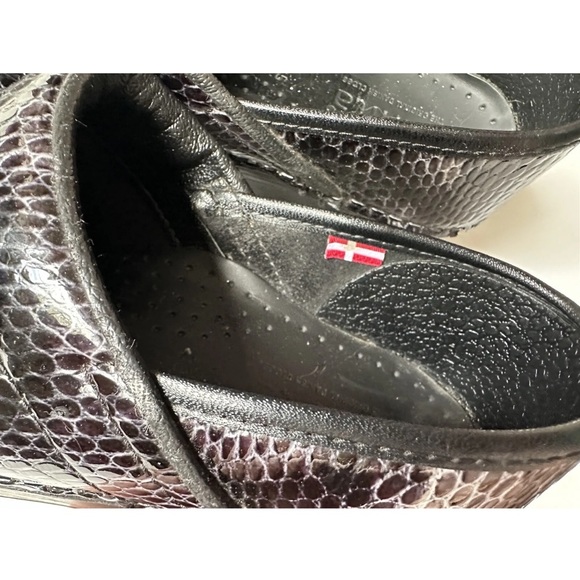 SANITA Professional Danish Clog Snakeskin Slip On Clogs Shoes Women’s US size 5 - Picture 5 of 9